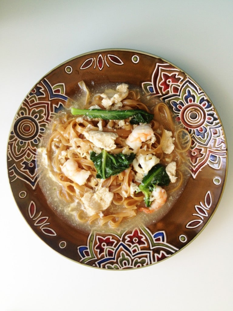 Pan-Fried Rice Noodles with Fried Eggs