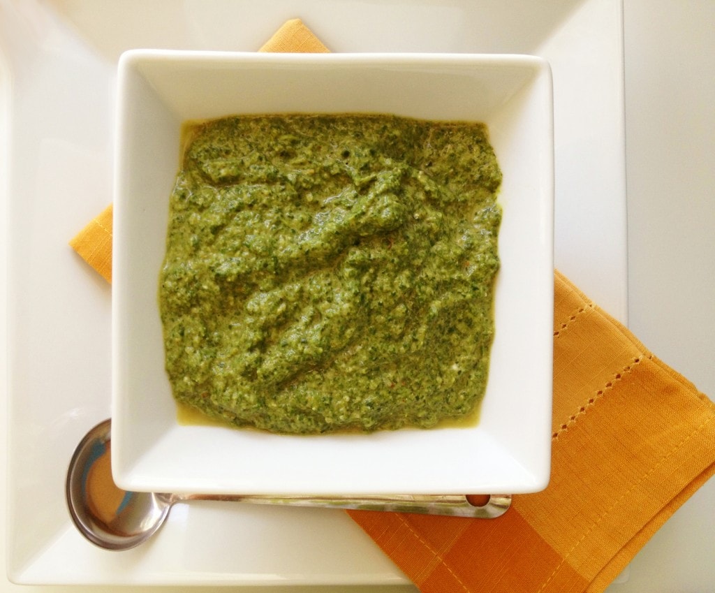 Spiced Creamy Spinach (Palak Paneer without the Paneer)