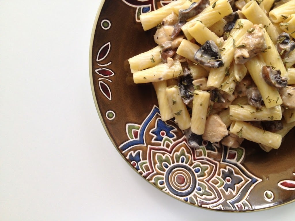 Chicken and Mushroom Rigatoni