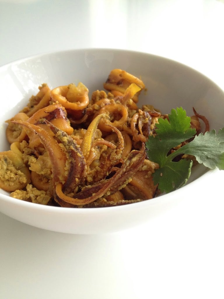 Turmeric Squid Stir-Fry