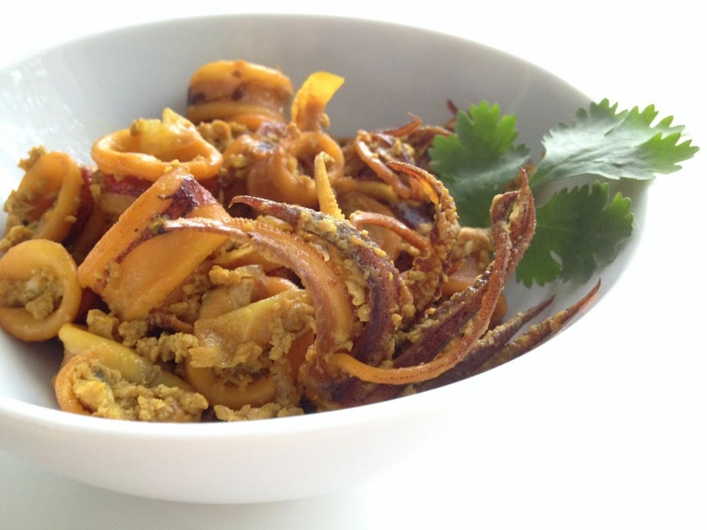 Turmeric Squid Stir-Fry