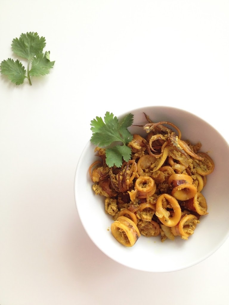 Turmeric Squid Stir-Fry