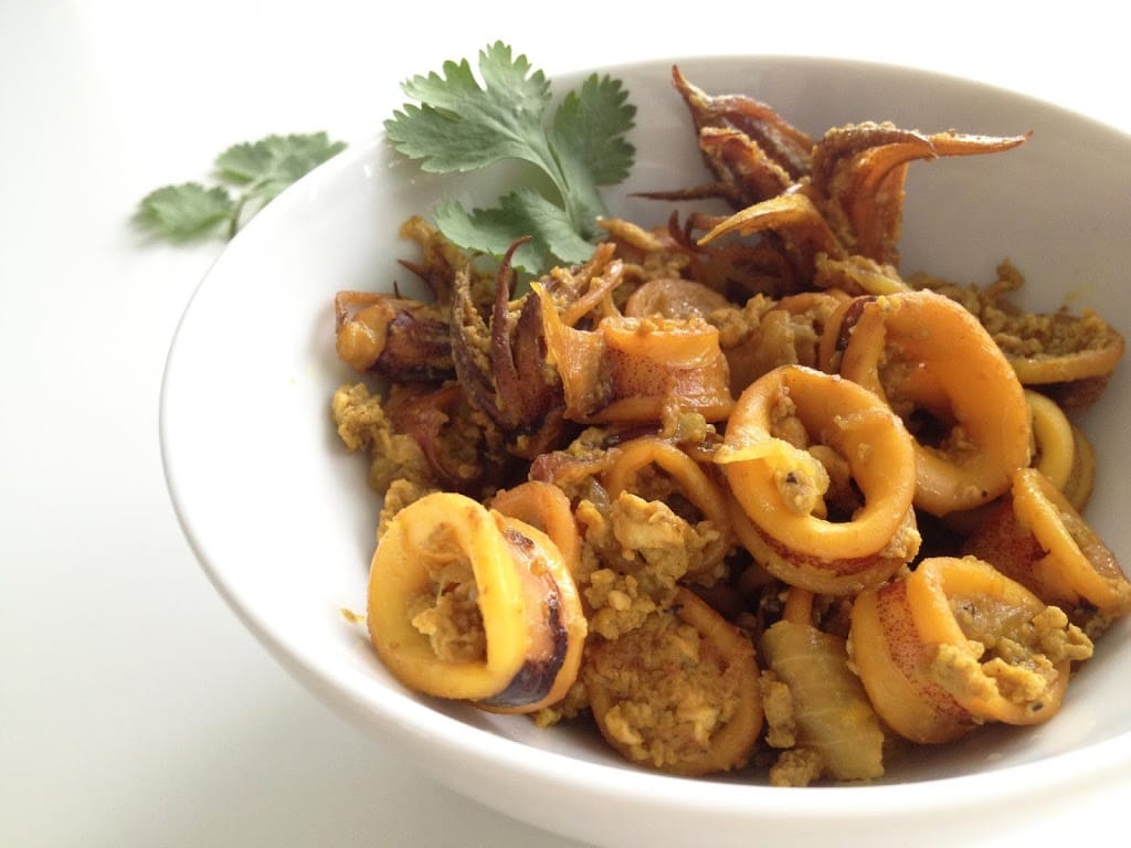 Turmeric Squid Stir-Fry