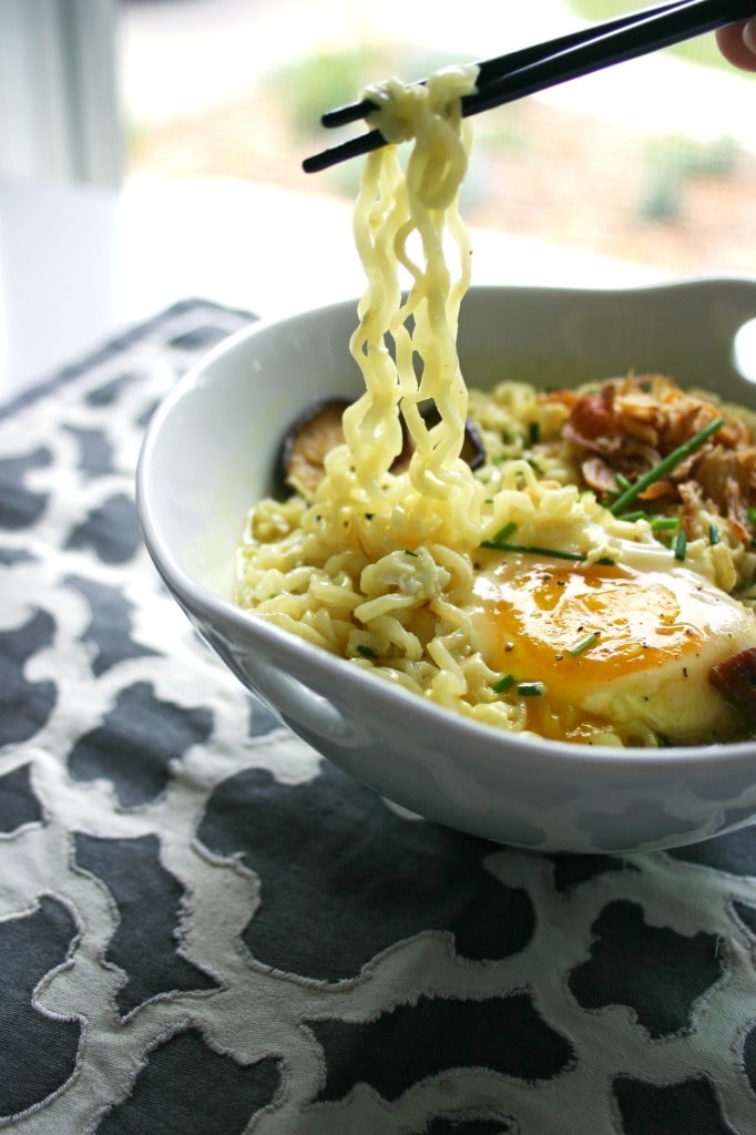 creamy chicken ramen noodles