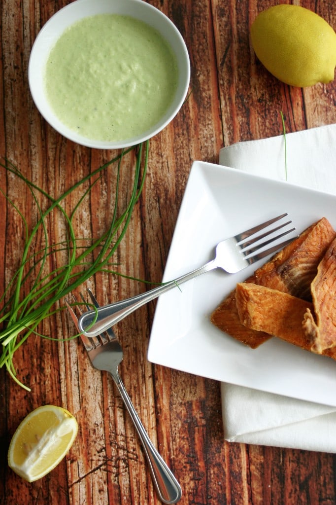 Seared Salmon with Creamy Leek Sauce