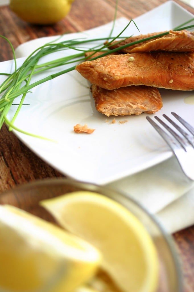 Seared Salmon with Creamy Leek Sauce