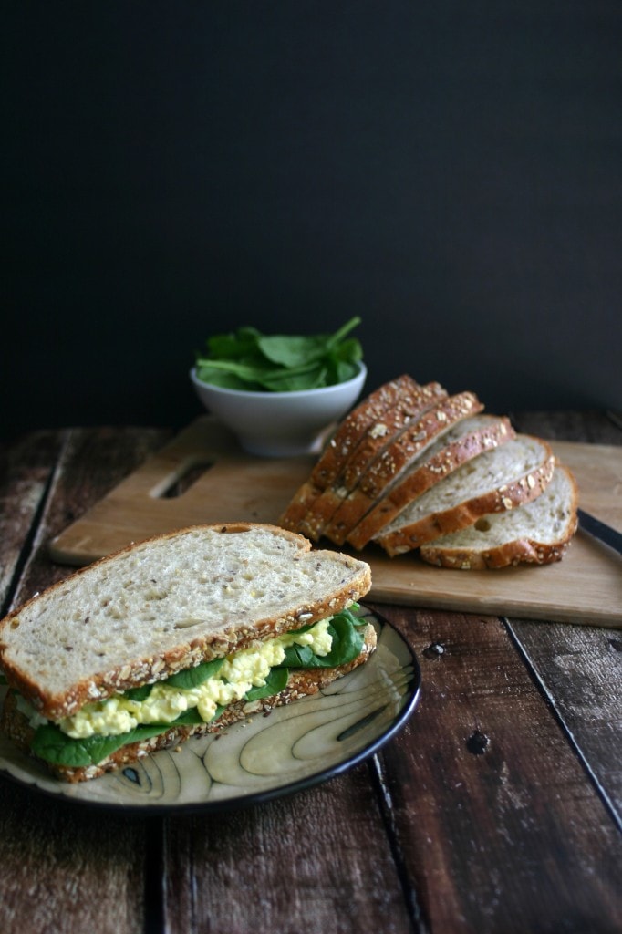 Sloppy Egg Salad Sandwich