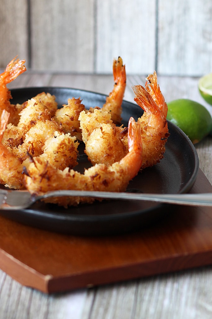 Super crispy and sweet coconut shrimp with a spicy chilled pineapple sauce.