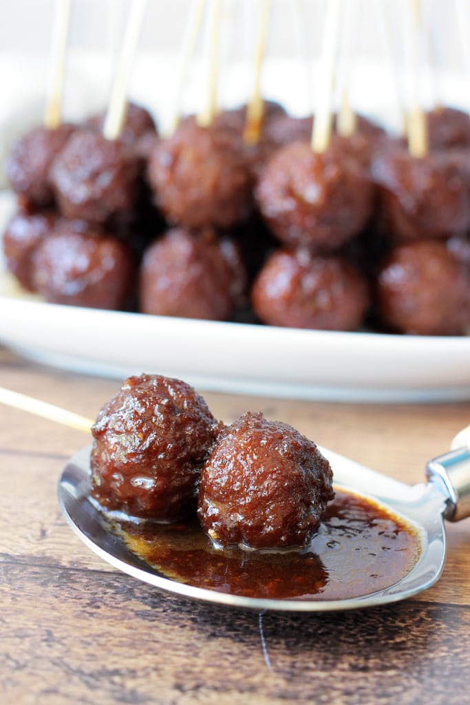 A spicy and sweet glaze make these sweet heat meatballs great for parties. Meatballs on a stick for meatball lovers!