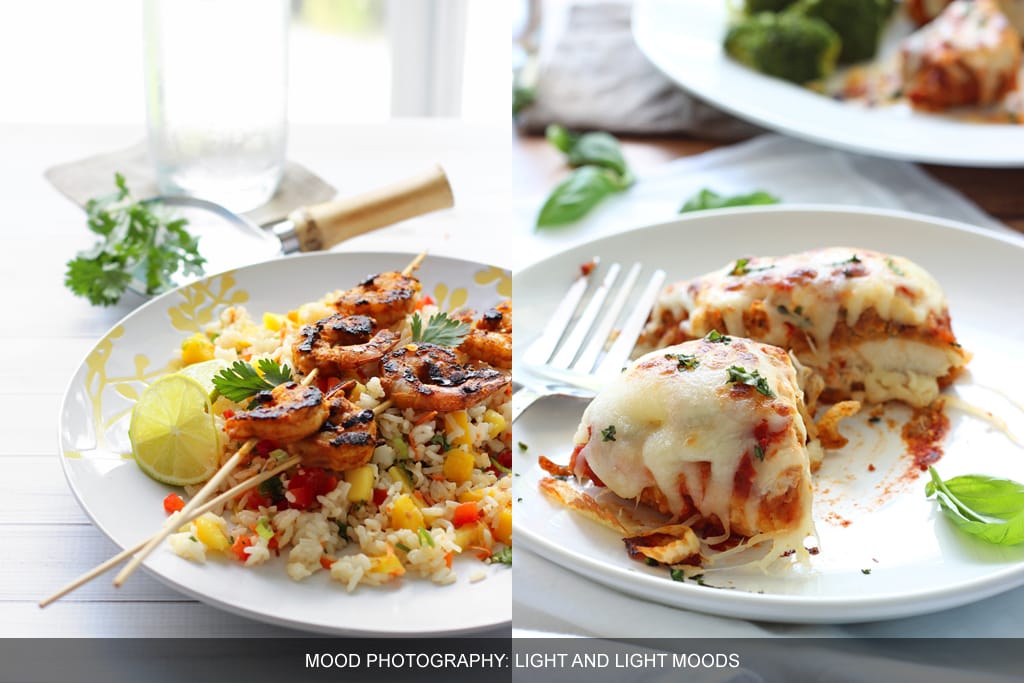 Food photography tips: light moods