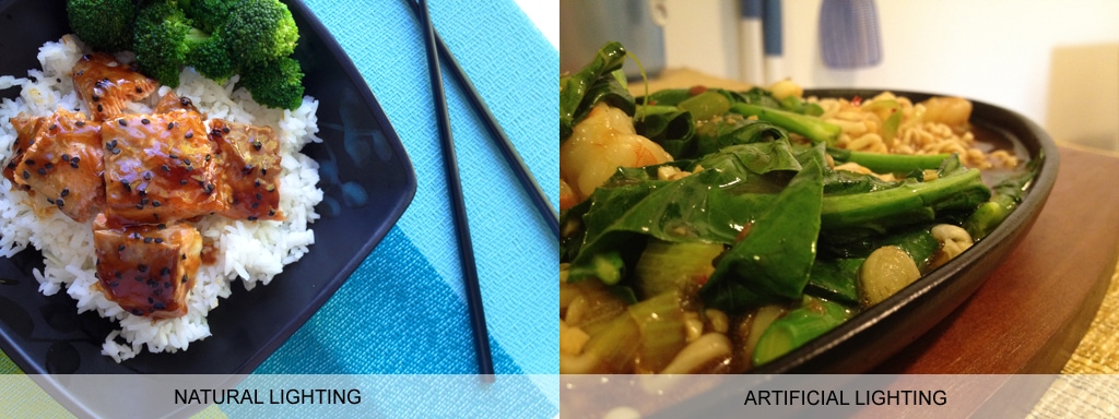 Food photography tips: Natural lighting vs. artificial lighting