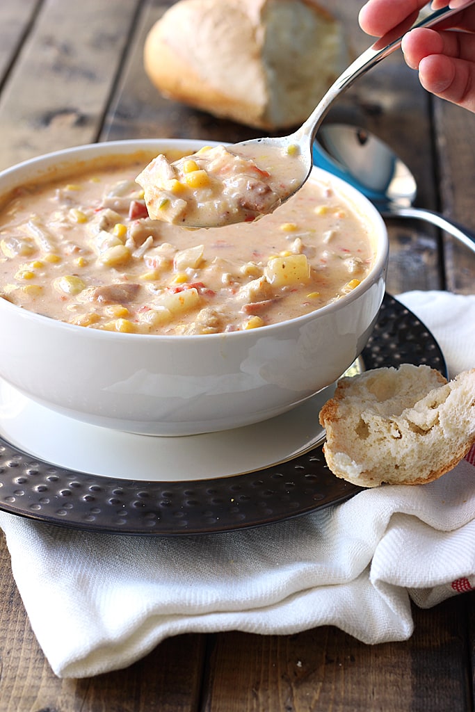 Creamy Spicy Chicken And Corn Chowder The Cooking Jar