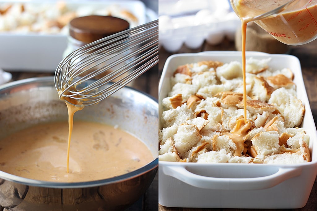 Pumpkin spice french toast casserole is a great fall brunch or dessert loaded with pumpkin and pumpkin pie flavors and a sweet and nutty streusel.