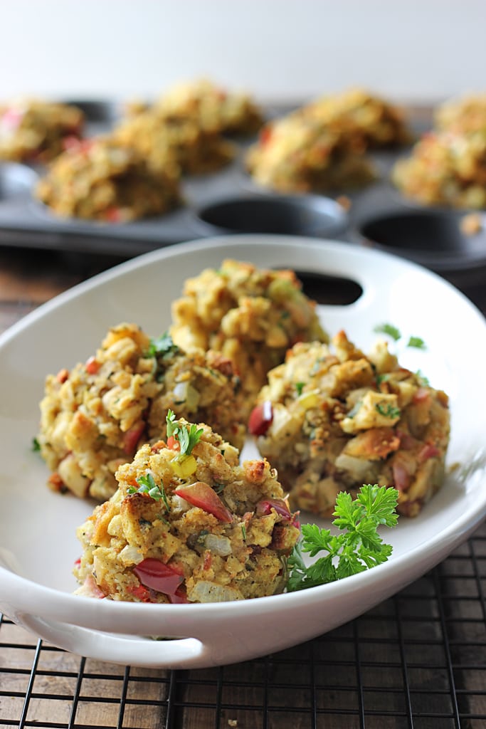 Celebrate the holidays with stuffing done differently. Make some stuffing muffins! These apple and onion stuffin' muffins are crunchy and full of fun!