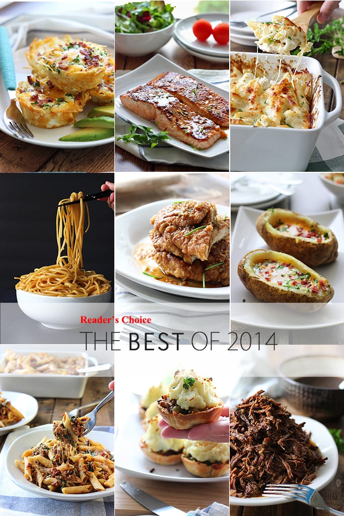 A roundup of the reader's choice most popular recipes of 2014 here at The Cooking Jar.