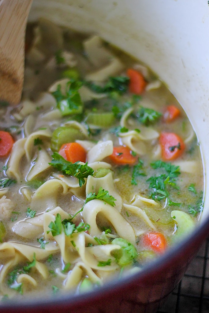 One-Pot Vegan Chicken Noodle Soup (30-Minute)