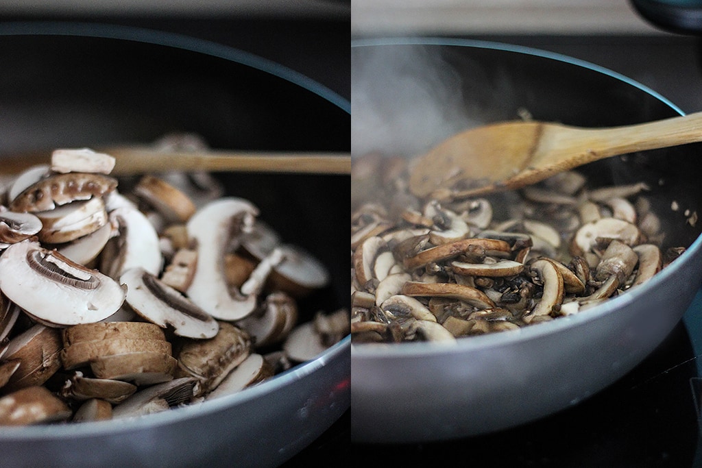 Hearty, earthy and meaty. This creamy mushroom Alfredo is a great dinner for two for pasta lovers.