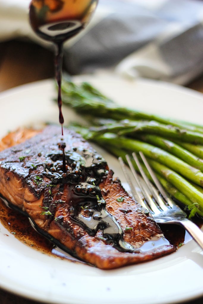 Here's a quick and easy balsamic glazed salmon recipe for salmon lovers. With a sweet and tangy balsamic sauce and ready in under 30 minutes!