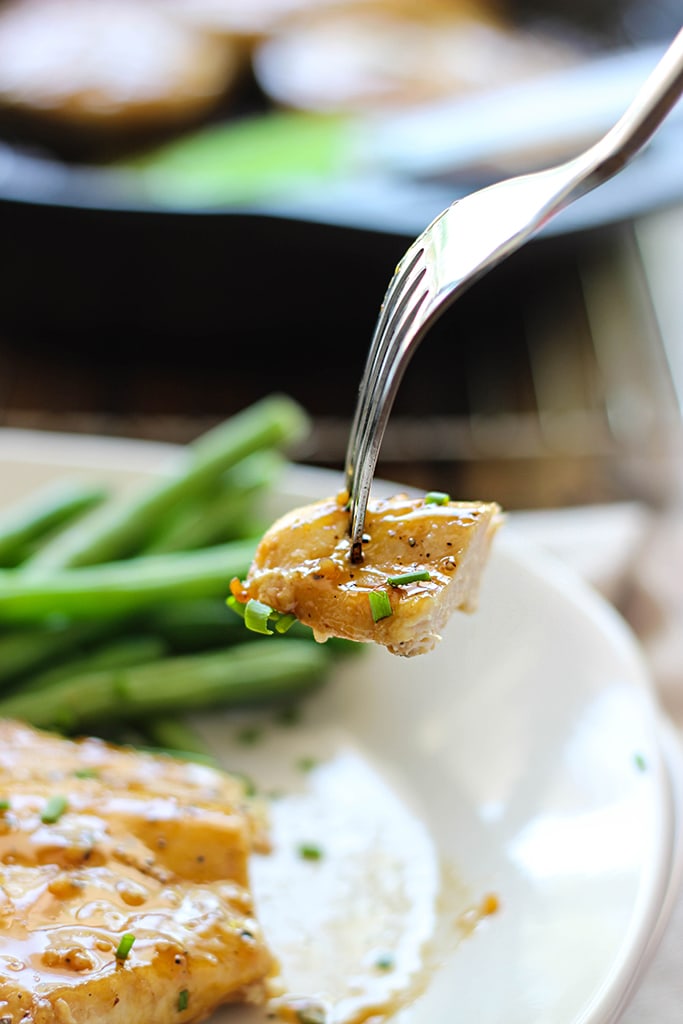 Maple glazed chicken is sweet, tangy and full of flavor. With a robust glaze to start your meal and ready in 30 minutes.