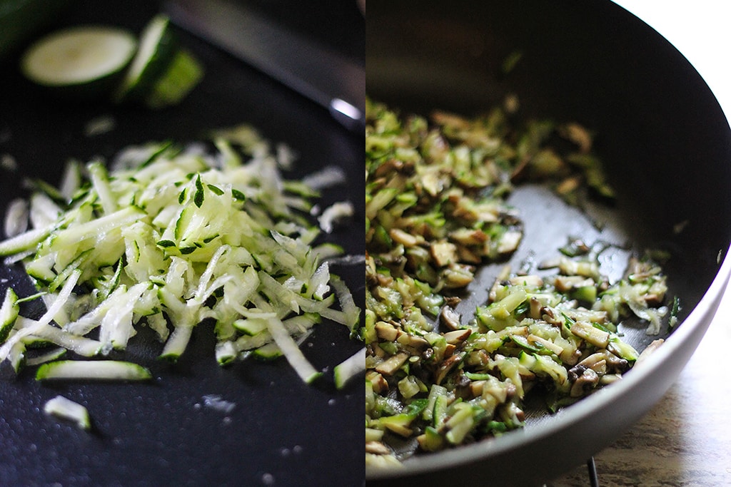 Zucchini Quiche with Hashbrown Crust - Sweet Savory and Steph