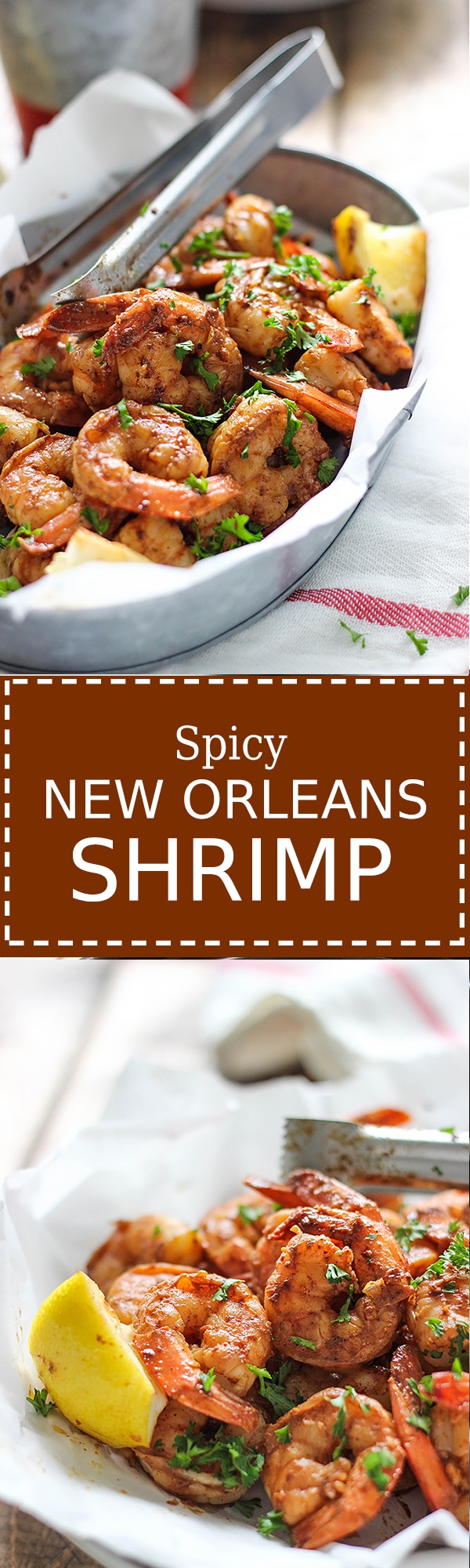 Want a fiery and hot 15 minute shrimp recipe? This spicy New Orleans-style shrimp does the trick!