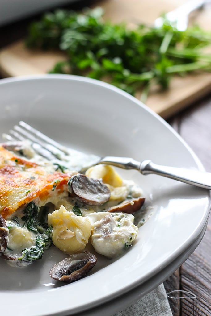This tortellini Alfredo spinach casserole has all the comfort you need. Easily made with a couple store-bought ingredients!