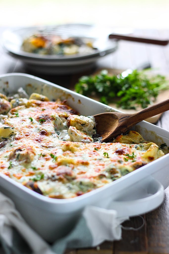 This tortellini Alfredo spinach casserole has all the comfort you need. Easily made with a couple store-bought ingredients!