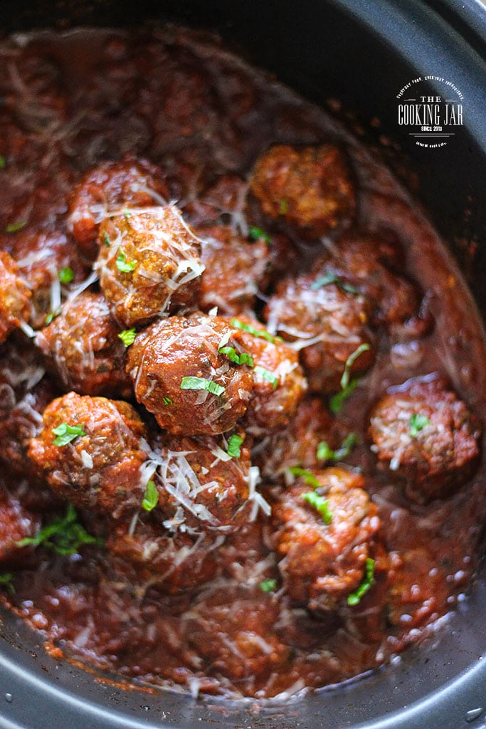 These slow cooker Italian meatballs are a great answer for quick weeknight dinners. Freeze leftovers for another day!