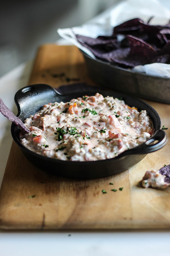 Entertain with this 3-ingredient cream cheese sausage dip. Ready in 15 minutes and easily customized to up your dip game!