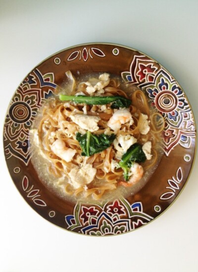 Flat Noodles in Egg Gravy (Wat Tan Hor)