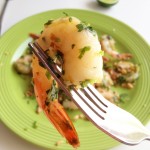 Grilled Shrimp with Peanuts, Cilantro and Lime