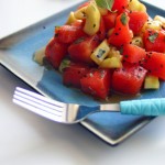 Hoisan Cucumber and Watermelon Salad