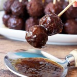 A spicy and sweet glaze make these sweet heat meatballs great for parties. Meatballs on a stick for meatball lovers!