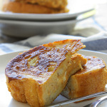 This pumpkin cream cheese french toast is a fun way to celebrate pumpkin season! With a cheesy pumpkin filling and all french toast flavors you love.