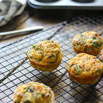 A quick and easy way to get your eggs to go. Loaded with bacon bits, cheddar cheese and spinach!