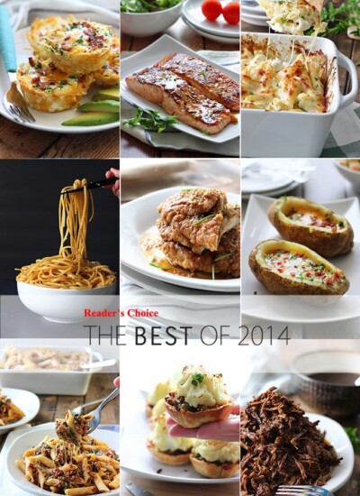 A roundup of the reader's choice most popular recipes of 2014 here at The Cooking Jar.