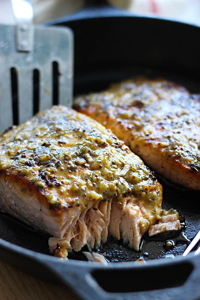 Honey Mustard Salmon - The Cooking Jar