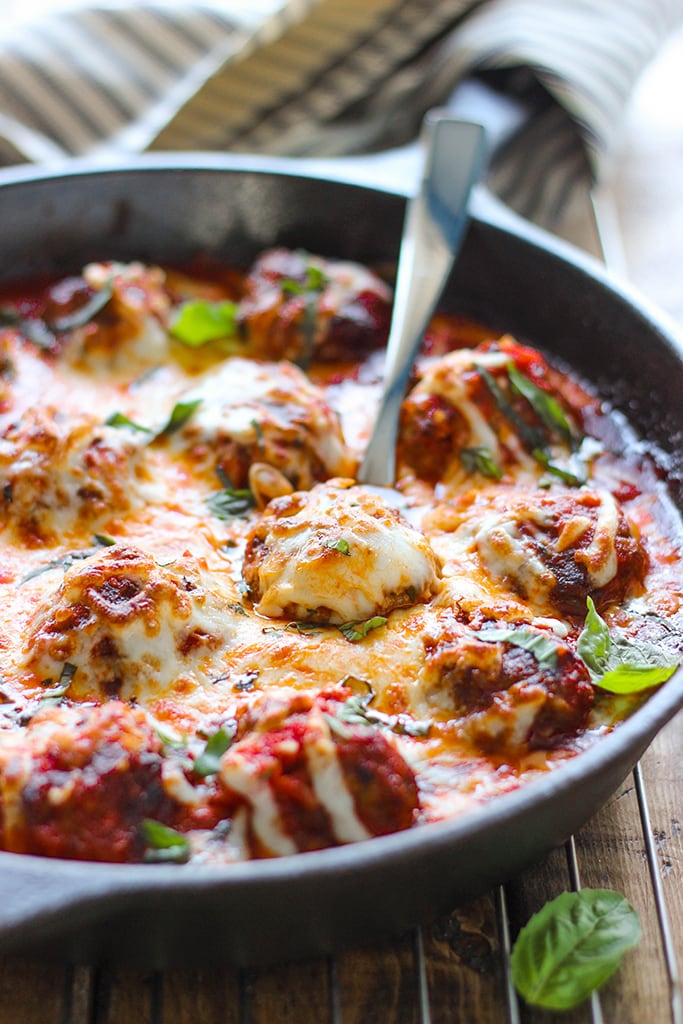 Cheesy Meatball Skillet - The Cooking Jar