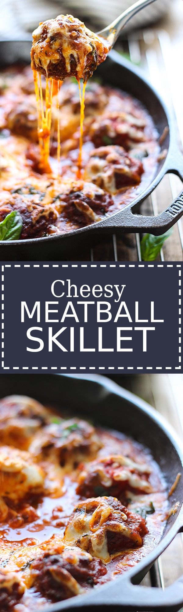 Cheesy Meatball Skillet - The Cooking Jar