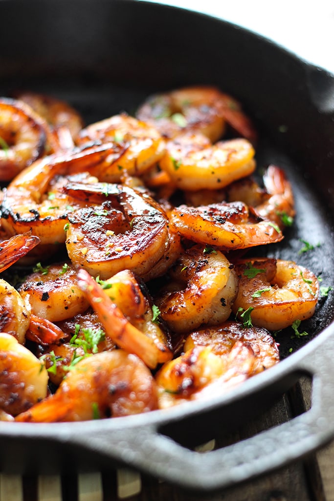 Cilantro Lime Honey Garlic Shrimp Skillet - The Cooking Jar