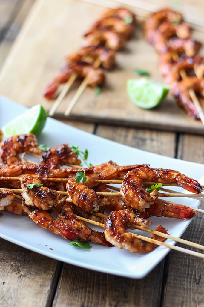 Sriracha Shrimp Skewers - The Cooking Jar