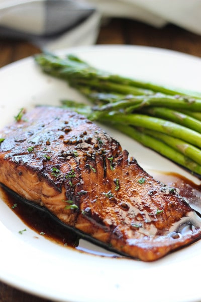 Balsamic Glazed Salmon - The Cooking Jar