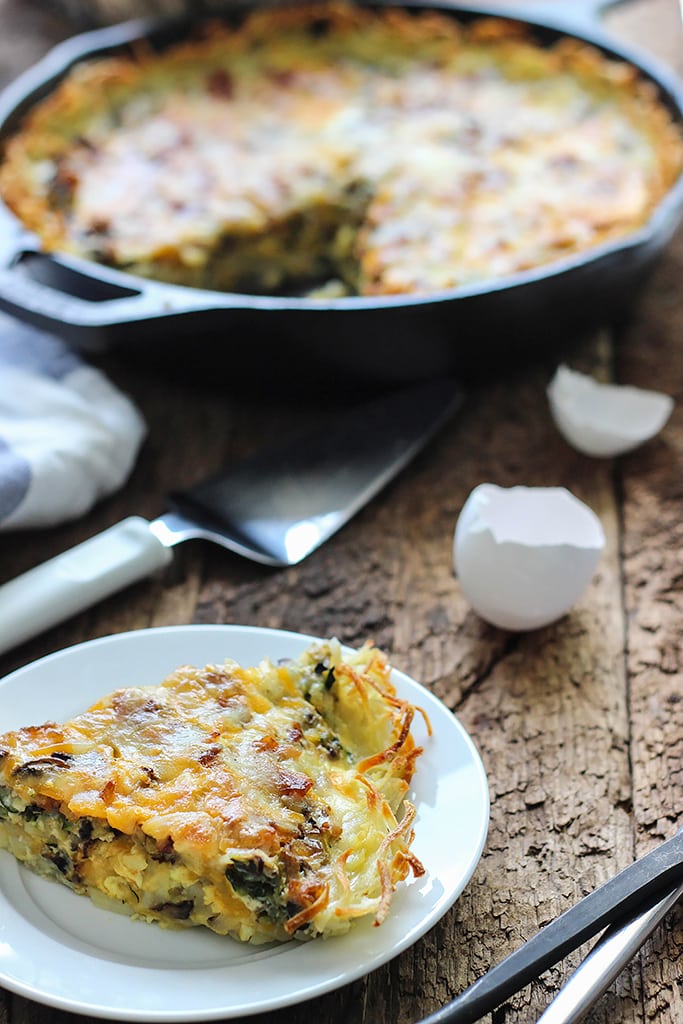 Hash Brown Breakfast Quiche - The Cooking Jar