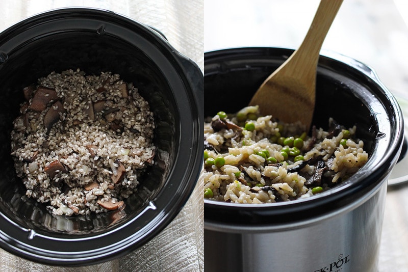 Slow Cooker Mushroom Risotto - The Cooking Jar