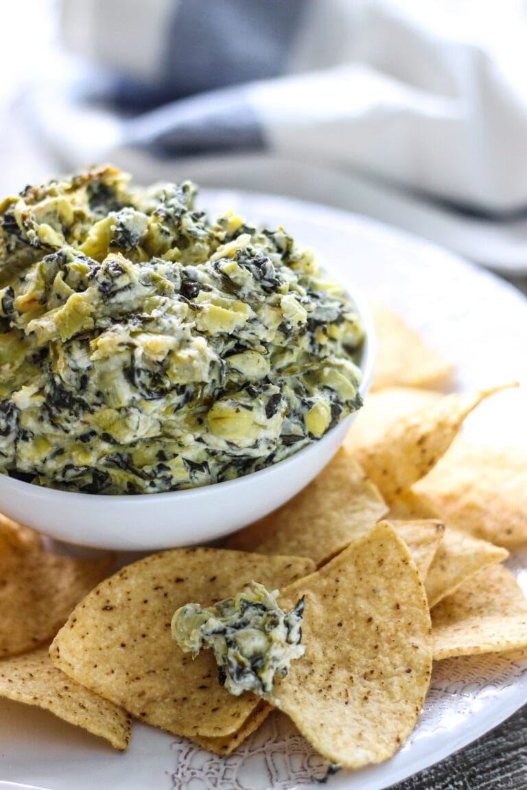 Slow Cooker Spinach and Artichoke Dip - The Cooking Jar