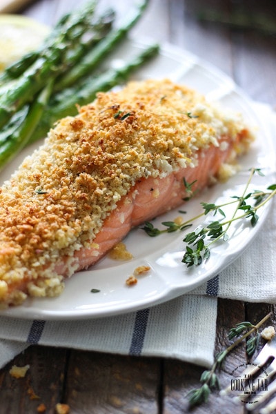 Lemon and Parmesan Crusted Salmon - The Cooking Jar