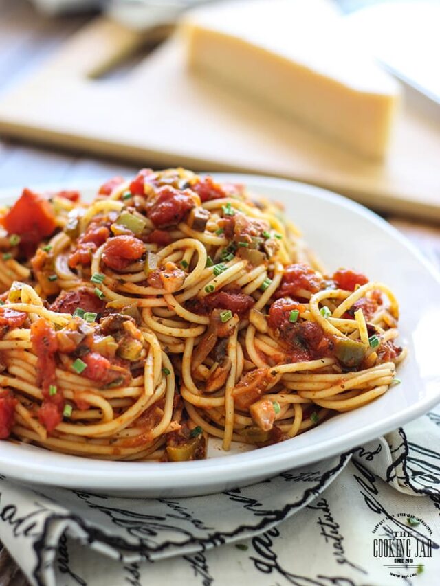 Easy Vegetable Pasta - The Cooking Jar