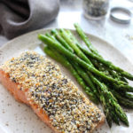 This boldly flavored sesame crusted salmon (everything bagel salmon) only needs 5 ingredients and 30 minutes to enjoy a quick and healthy weeknight dinner.