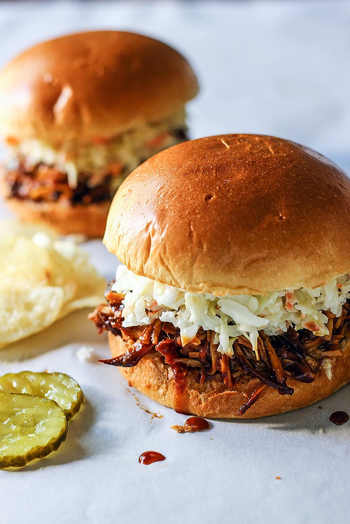 Slow Cooker BBQ Pulled Chicken - The Cooking Jar