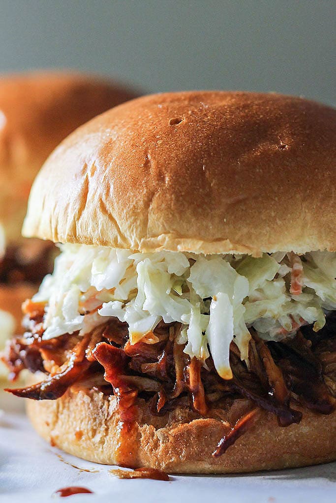 Slow Cooker BBQ Pulled Chicken - The Cooking Jar